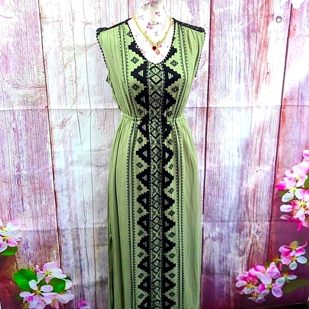 Olive Green Maxi Dress